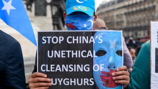 Protest proti pronásledování Ujgurů