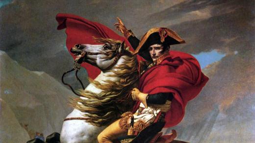 Napoleon Bonaparte při přechodu Alp