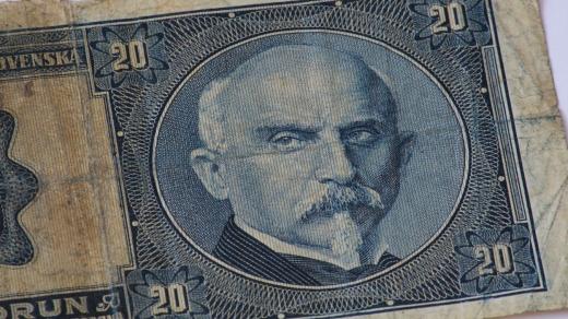 Alois Rašín na první československé bankovce
