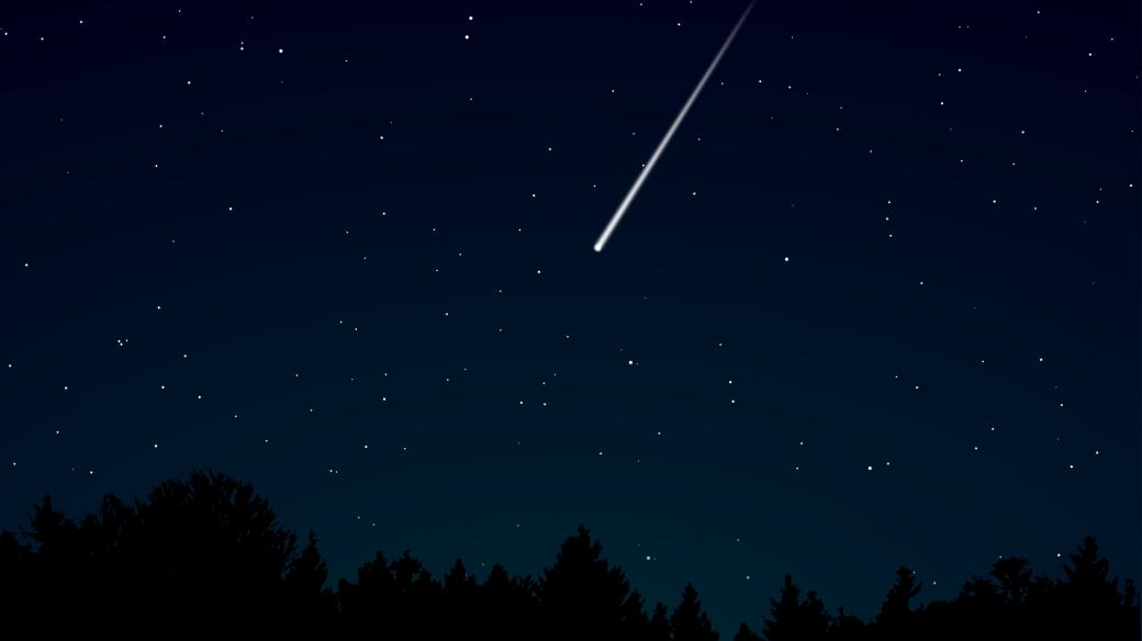Padající hvězda, meteorit (ilustr. foto)