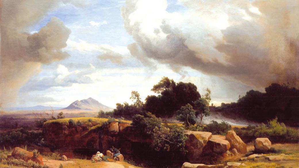 Římská Campagna na obraze z roku 1858