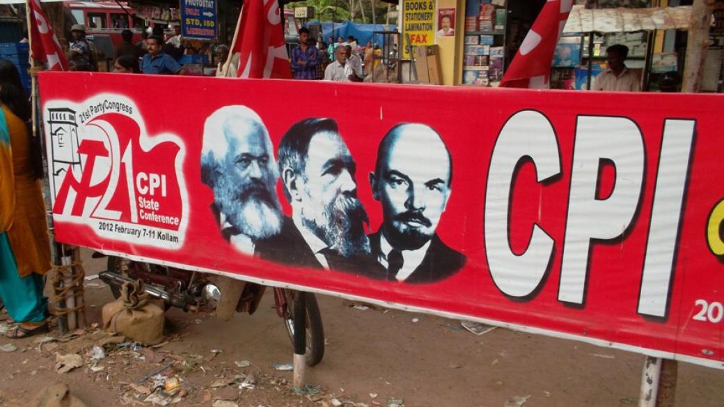 Marx, Engels a Lenin jsou v Kérale velmi populární