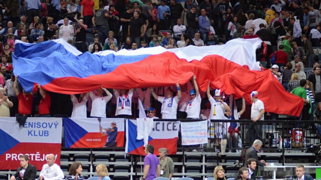 Čeští fanoušci Tomáše Berdycha celý zápas hnali kupředu