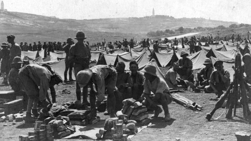 Tábor Židovské legie u Jeruzaléma na sklonku první světové války