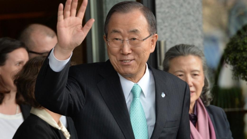 Do České republiky přicestoval generální tajemník OSN Pan Ki-mun