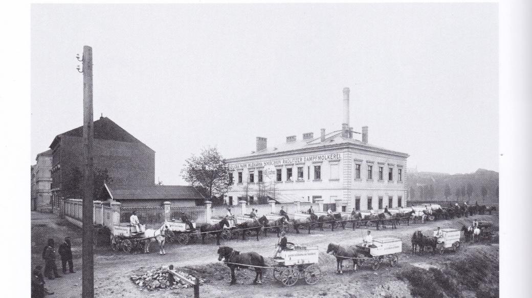 Radlická mlékárna rok 1900