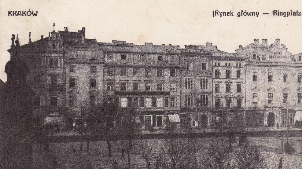 Krakov, historická pohlednice