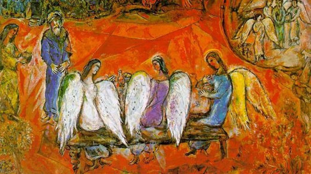 Marc Chagall, Abrahám a tři andělé