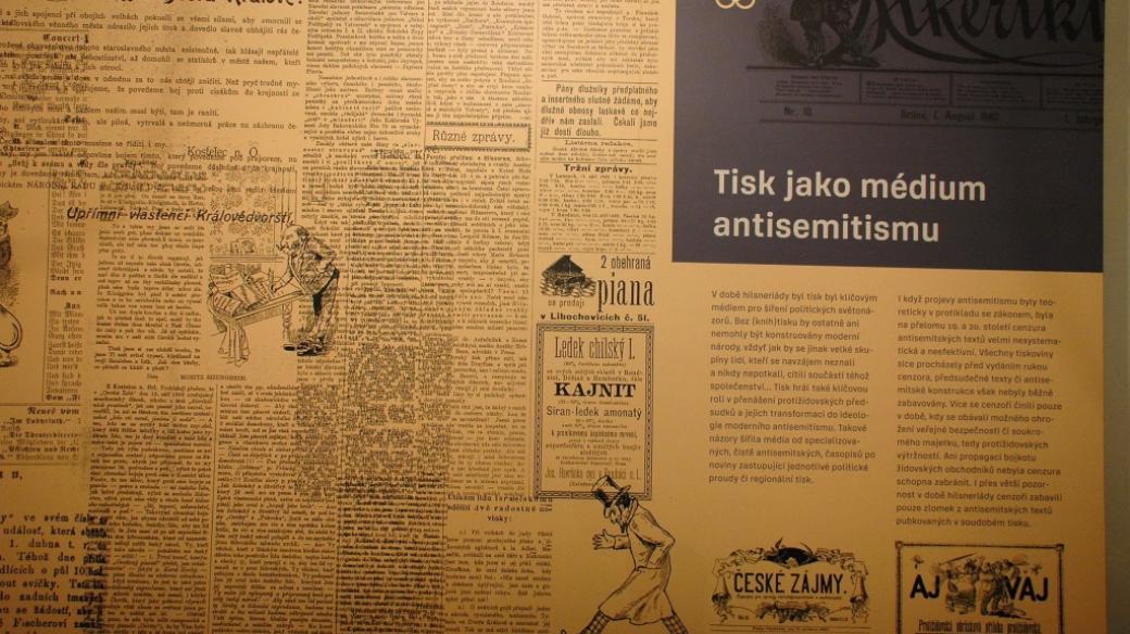 Tisk jako médium antisemitismu (z expozice v Rabínském domě v Polné)