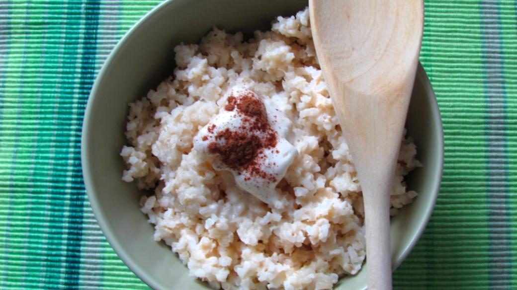 Rýžový pudink. Ilustrační foto