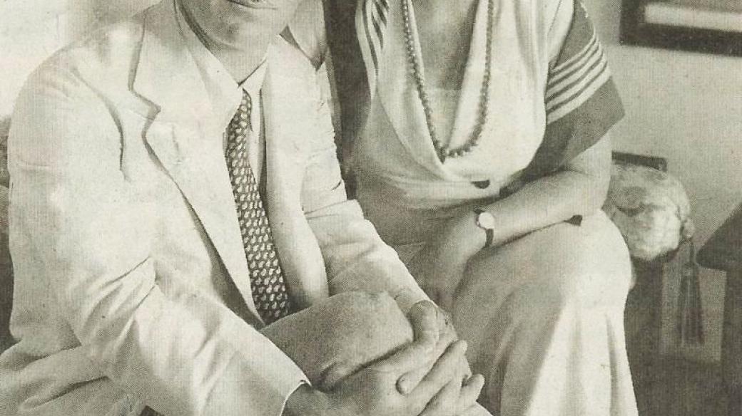 Edvard Beneš se svou ženou v roce 1934