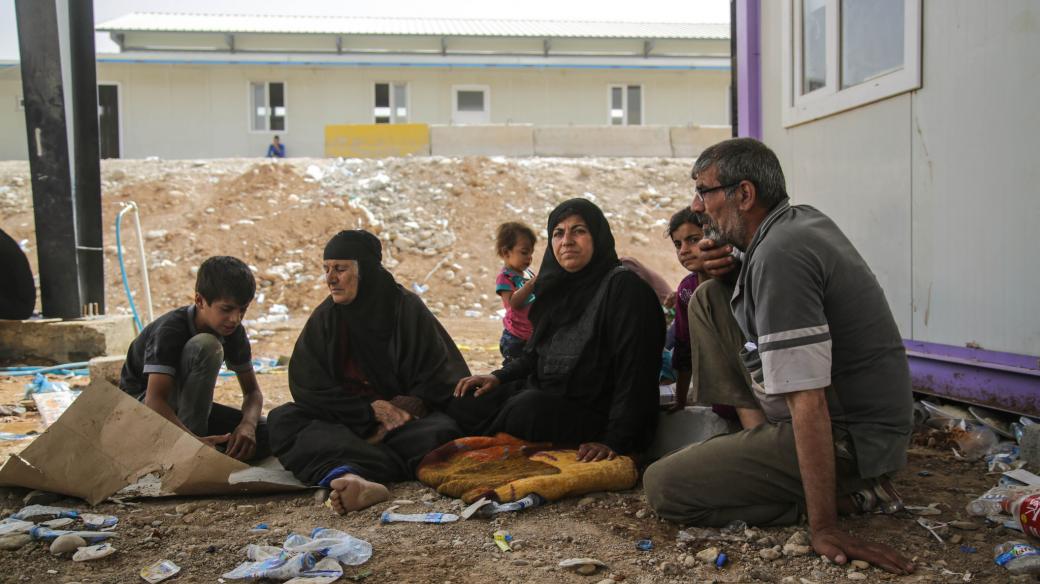Uprchlíci z iráckého Mosulu