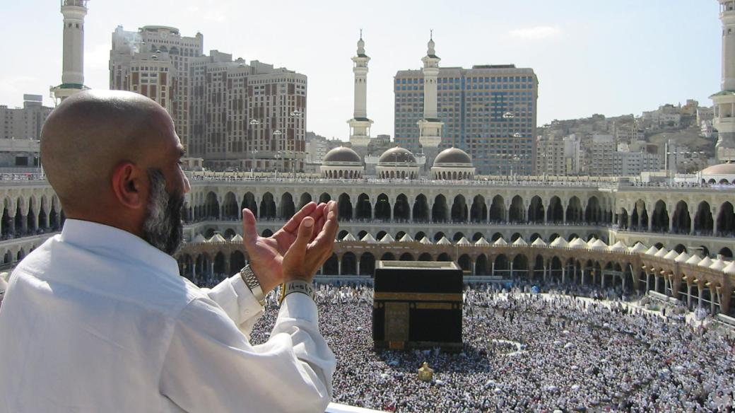 Muslimský poutník v Mekce