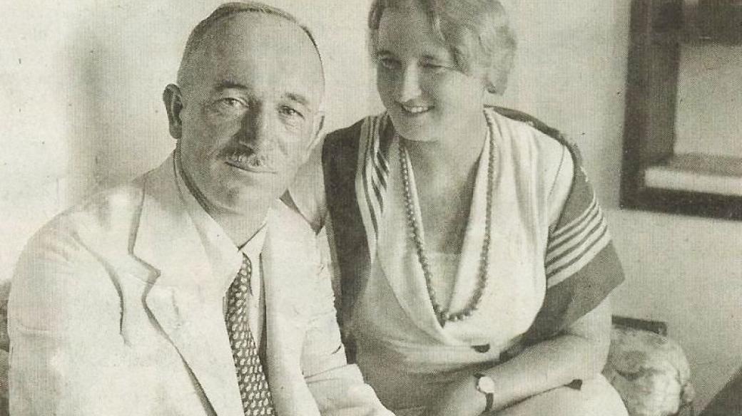 Edvard Beneš a jeho manželka Hana