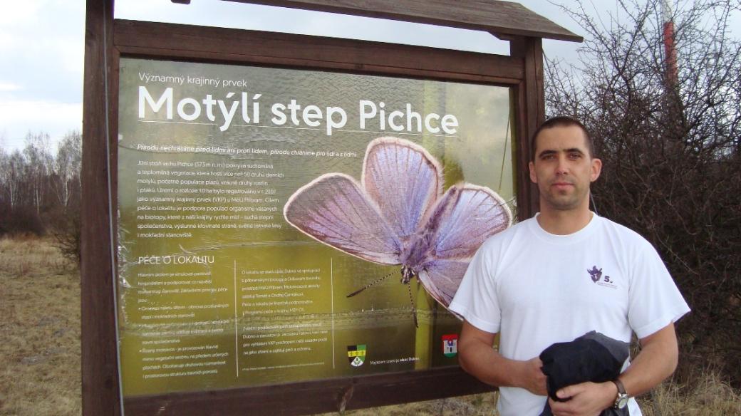 Ondřej Sedláček se snaží chránit motýly.