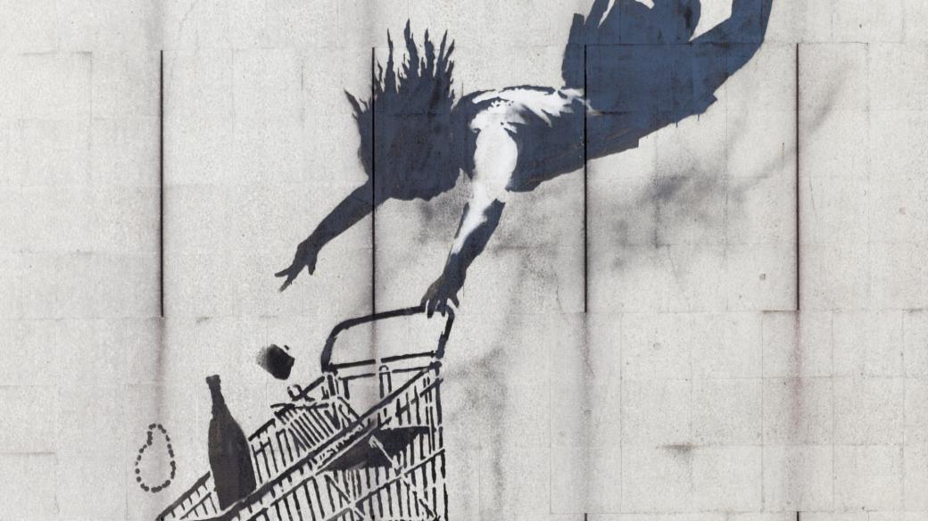 Shop Until You Drop od Banksyho v londýnském Mayfairu