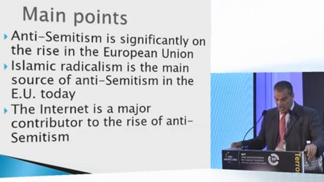 Velvyslanec Gideon Bechar na 14. Světovém kongresu o terorismu 9. září 2014