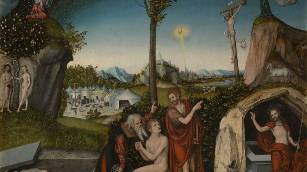 Lucas Cranach starší, Zákon a milost, 1529