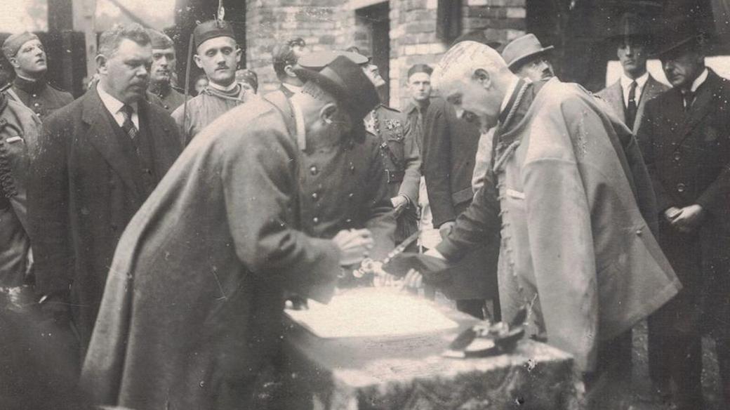 Návštěva Tomáše Garriguea Masaryka v Pardubicích v roce 1922