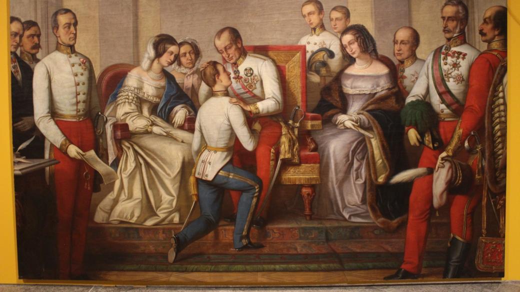 Obraz předání moci v Arcibiskupském paláci z dílny Adolfa Rabenalta
