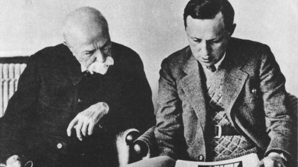 Tomáš Garrigue Masaryk a Karel Čapek (1931)