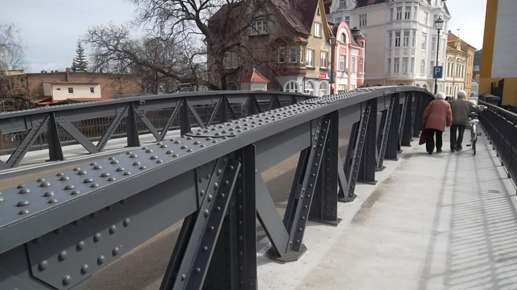 Nýtovaný most z roku 1900 v Krnově, kulturní památka
