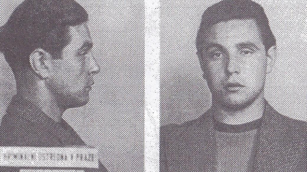 Dvacetiletý Antonín Frejka na detailu z policejní fotografie