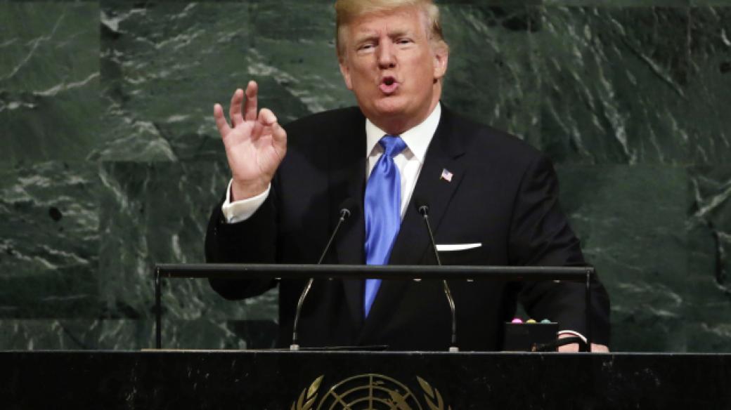 Donald Trump vystoupil na Valném shromáždění OSN