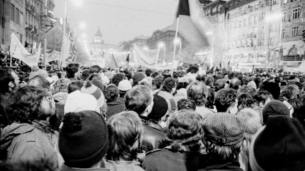 17. listopad 1989 na Václavském náměstí