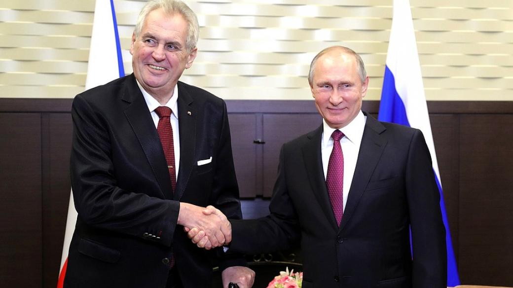 Prezidenti Miloš Zeman a Vladimir Putin