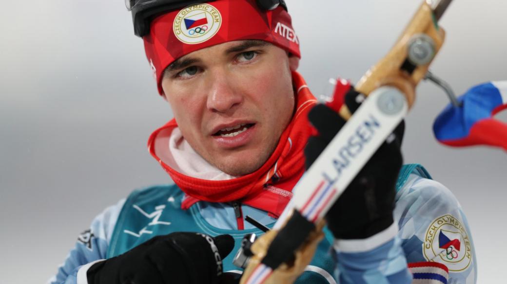 Michal Krčmář, biatlon, Pchjongčchang