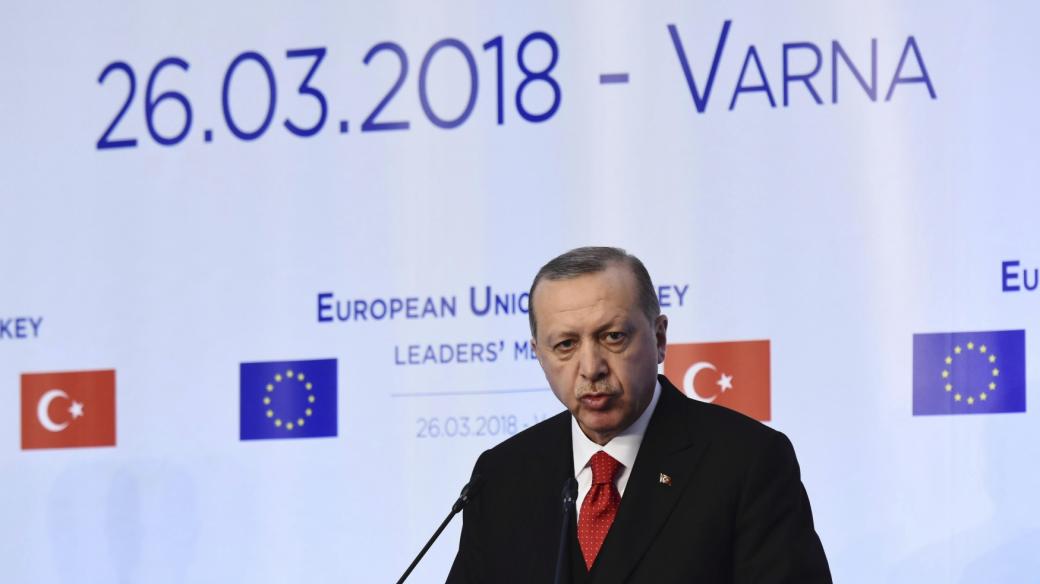 Recep Tayyip Erdogan na summitu v bulharské Varně