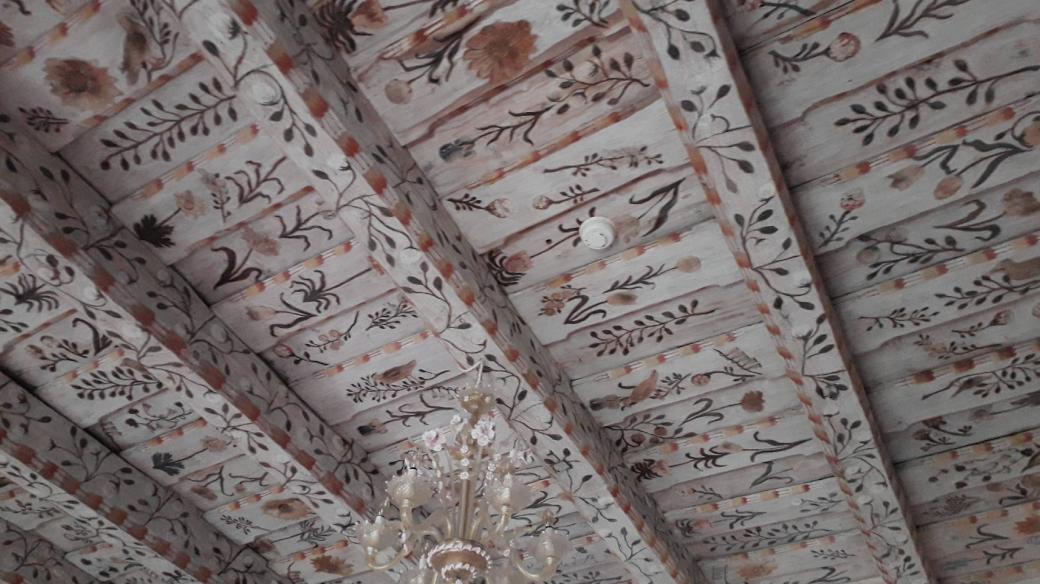 Zámecký trámový strop