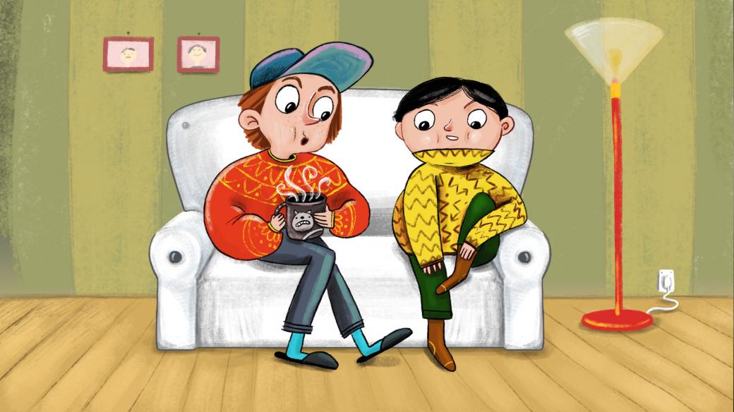 Venda a Fráňa na gauči