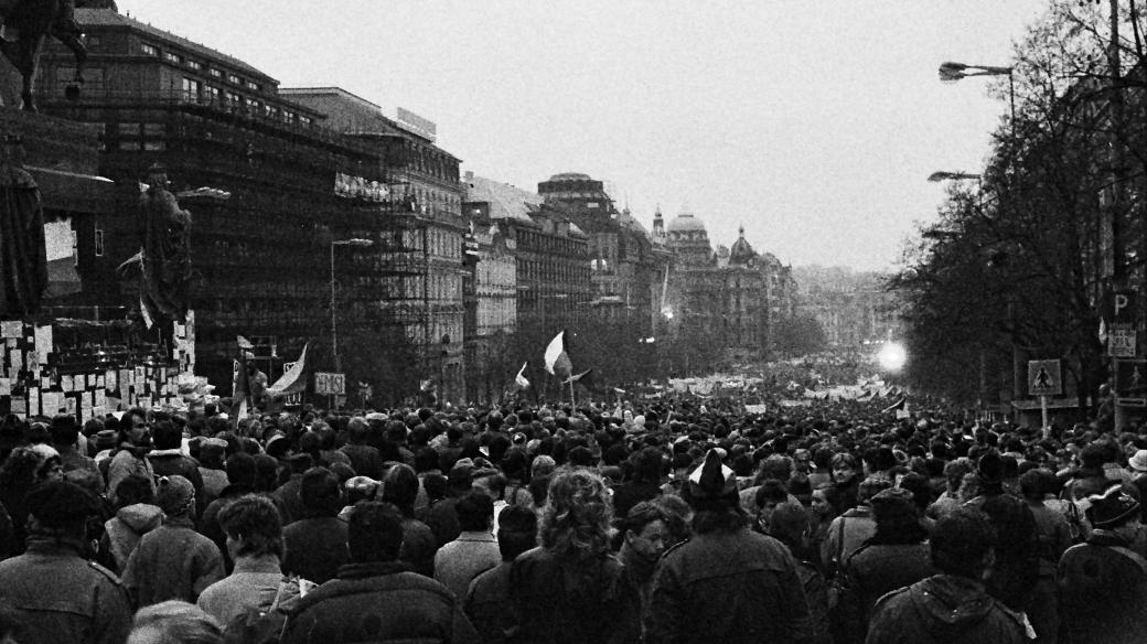 Listopad 1989 v Praze, Václavské náměstí