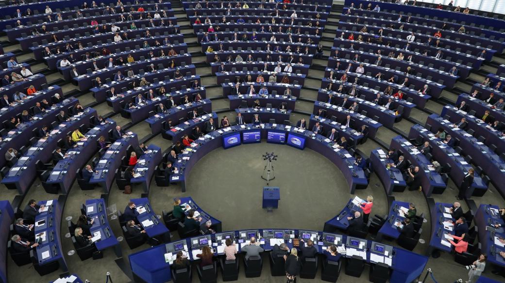 Evropský parlament na zasedání v Štrasburku