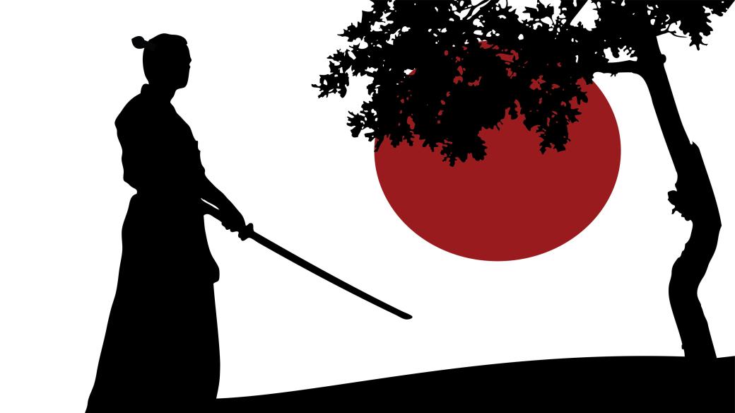 Samuraj, silueta, strom (ilustrační foto)