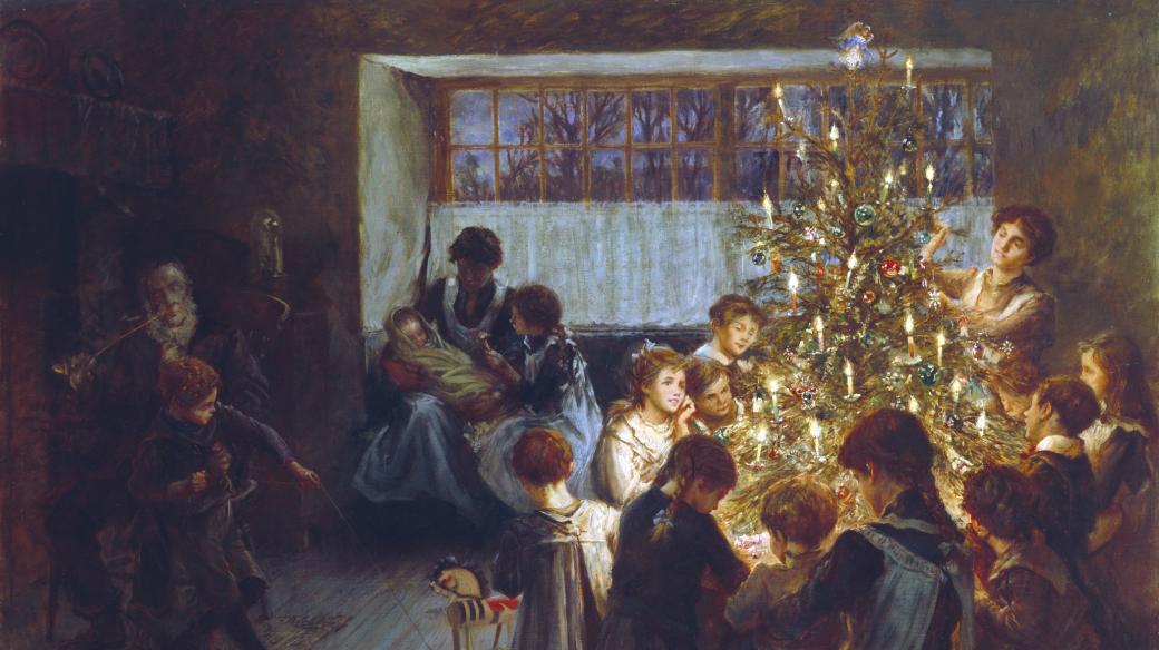 Albert Chevallier Tayler: Vánoční strom