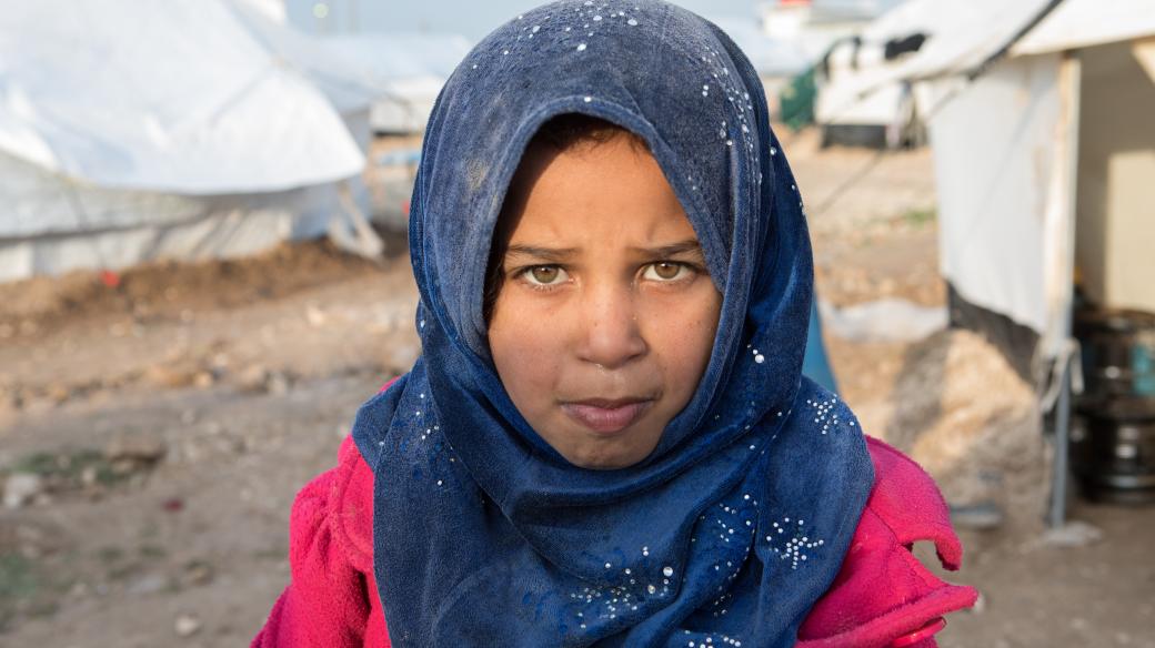 Dítě v uprchlickém táboře