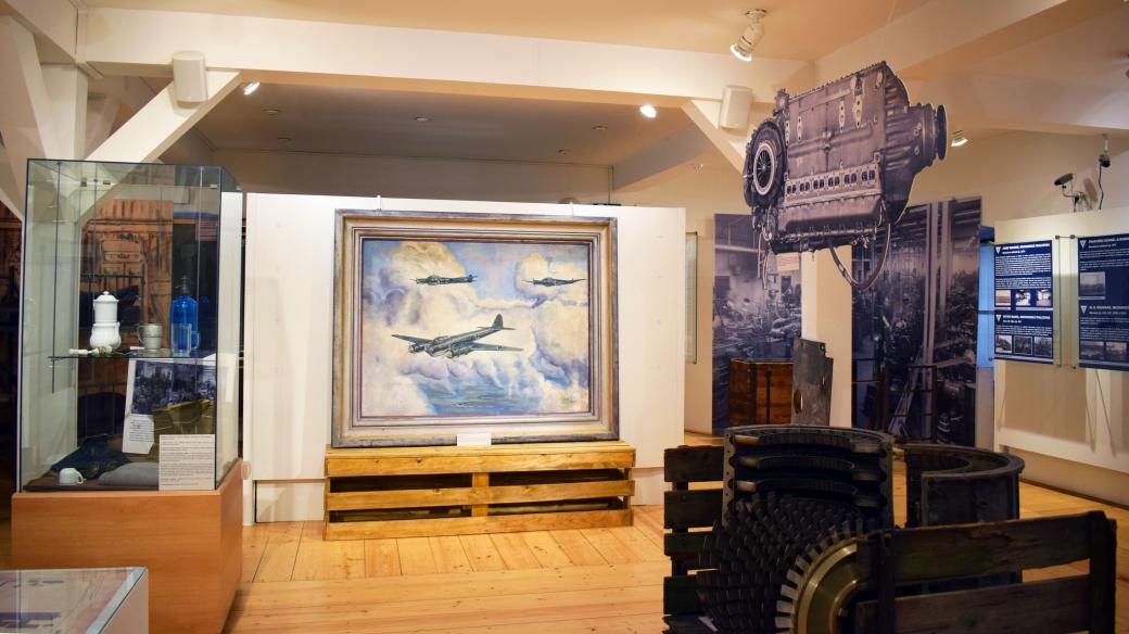 Expozice Bílá místa konce války ve Dvoře Králové - výroba a nucené nasazení