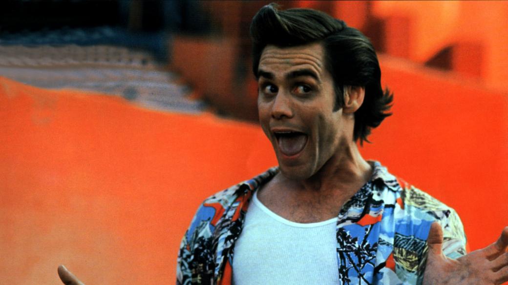 Herec Jim Carrey ve filmu Ace Ventura