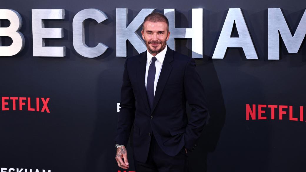 David Beckham na premiéře dokumentu