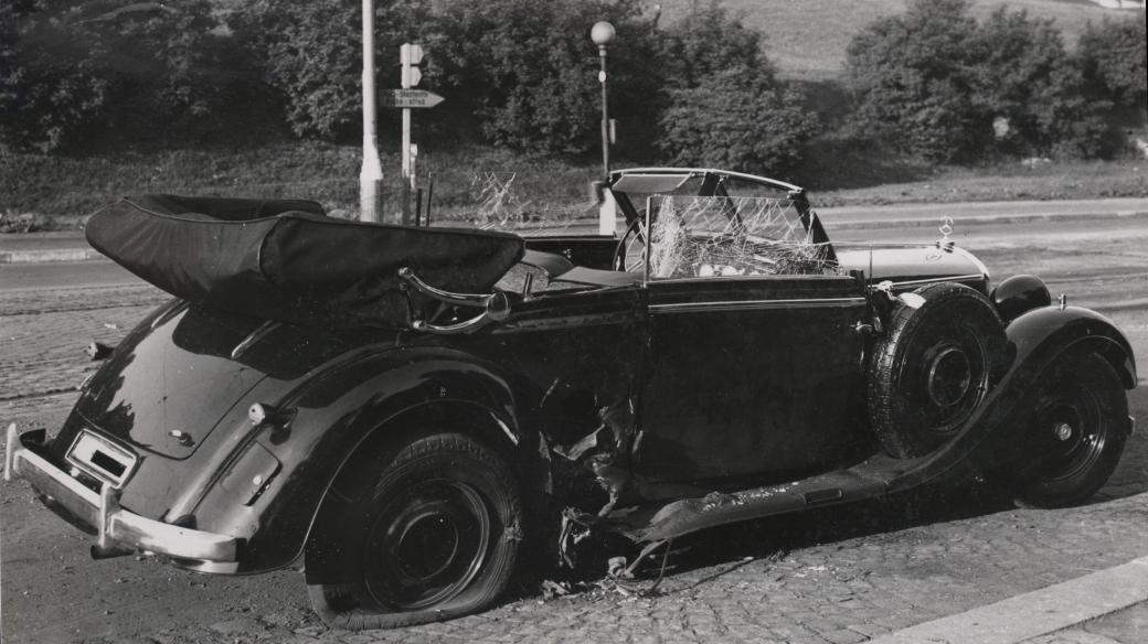 Vůz Reinharda Heydricha po atentátu