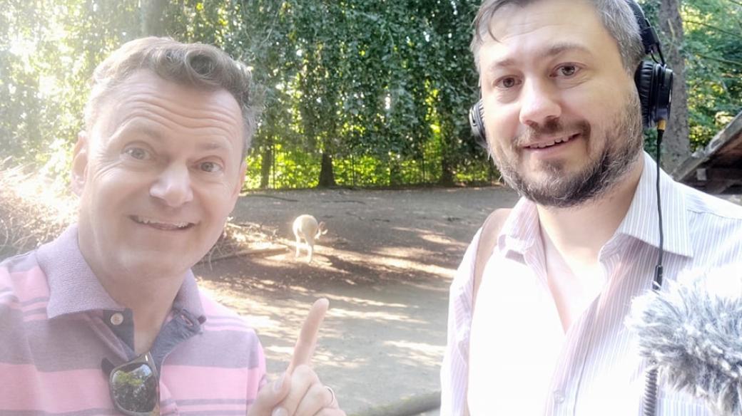Petr Kumpfe (vlevo) a David Hamr se vydali do saských zoologických zahrad