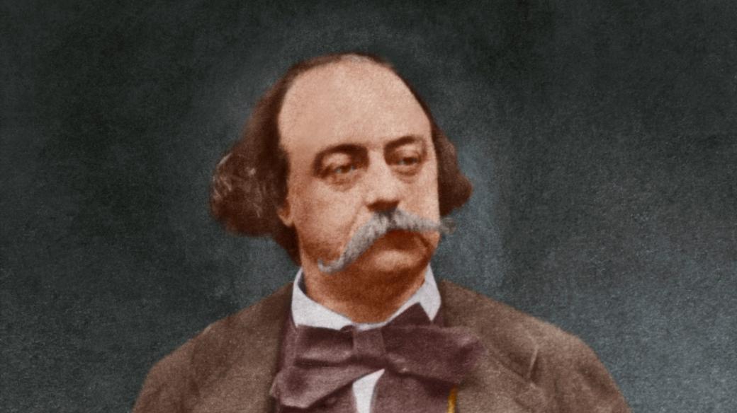 Francouzský spisovatel Gustave Flaubert, z roku 1870