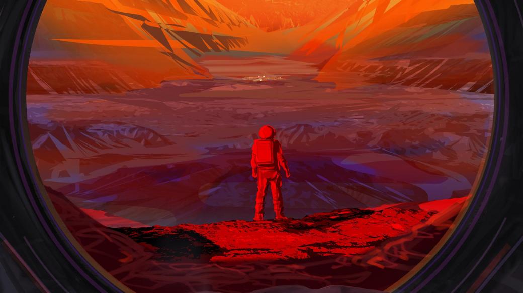Pobyt na Marsu ve fantazii umělce