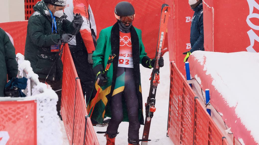 Jamajský lyžař Benjamin Alexander