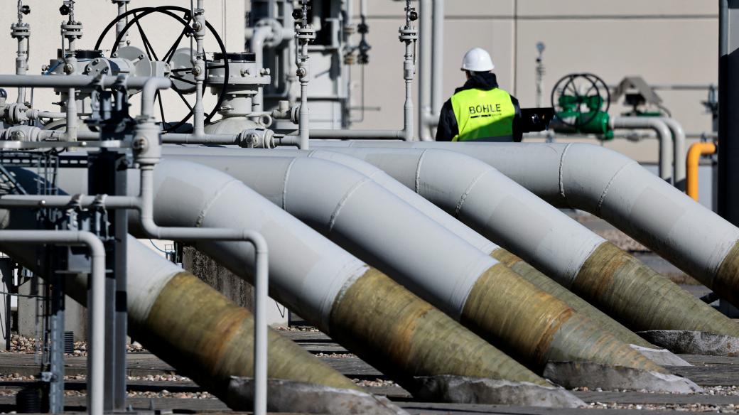 Ústí plynovodu Nord Stream v německém Lubminu