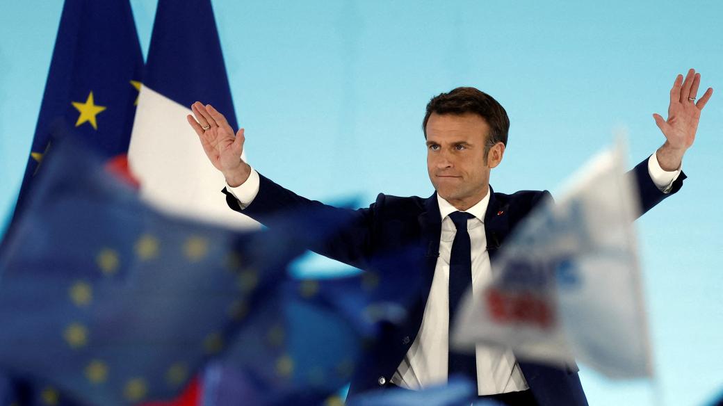 Vítěz prvního kola: Emmanuel Macron