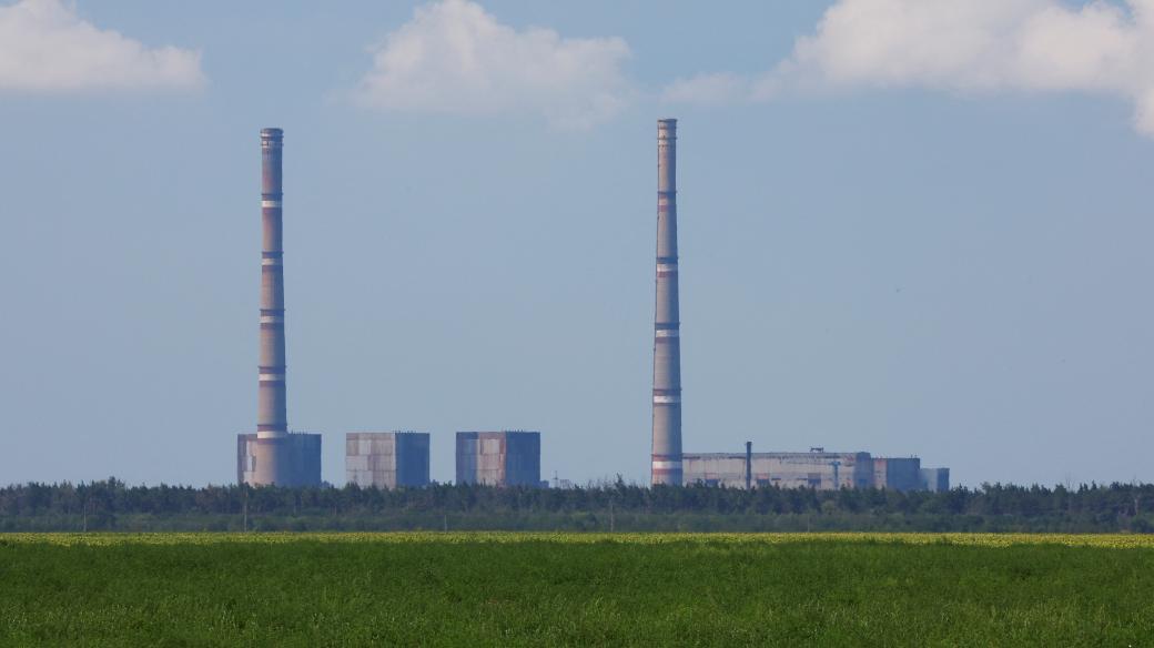 Ukrajinská Záporožská jaderná elektrárna, momentálně okupovaná Rusy